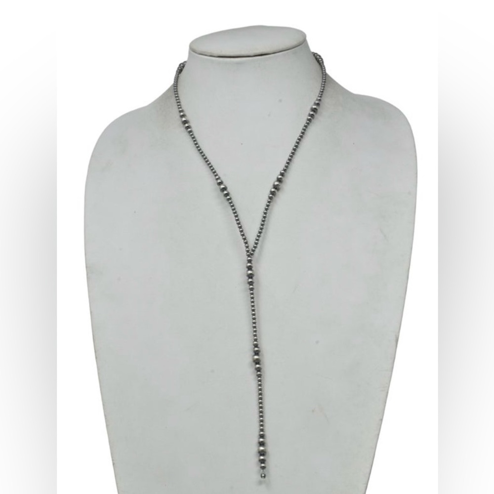Sterling Silver Pearl Lariat